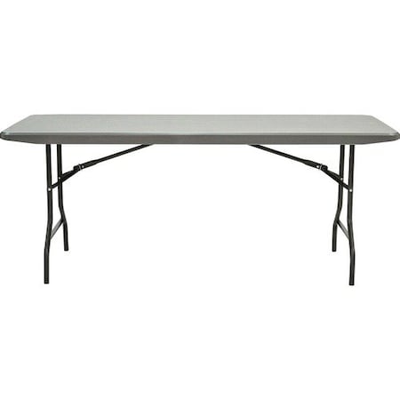 Iceberg IndestrucTable Commercial Folding Table, Charcoal Top and Frame, 30 in W x 72 in L x 29 in H ICE65527